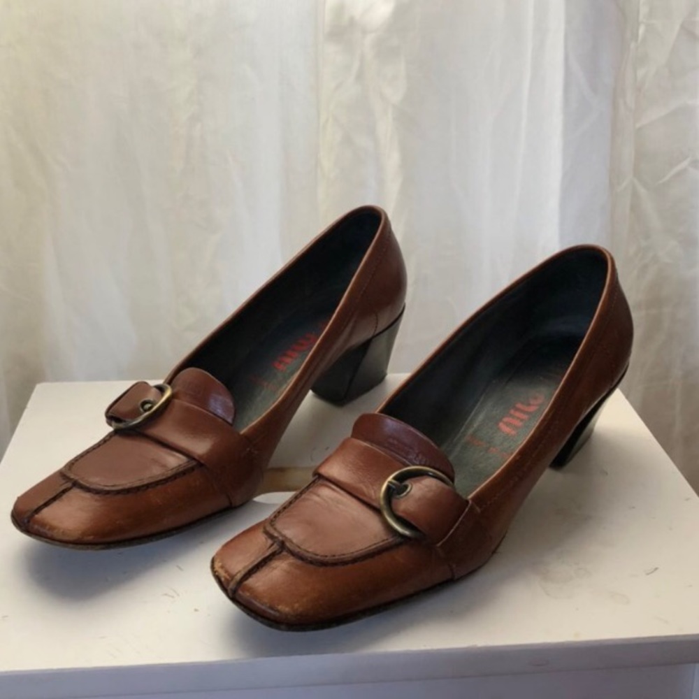 Miu Miu Brown Loafers size 37